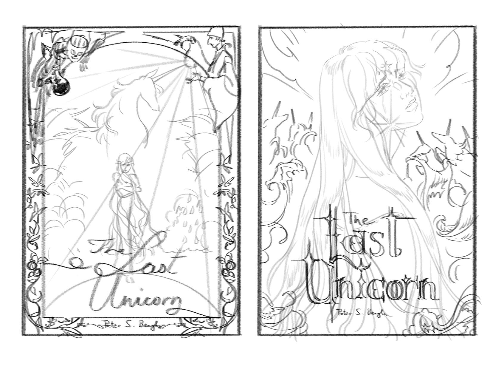 The Last Unicorn, ficitonal covers, thumbnails