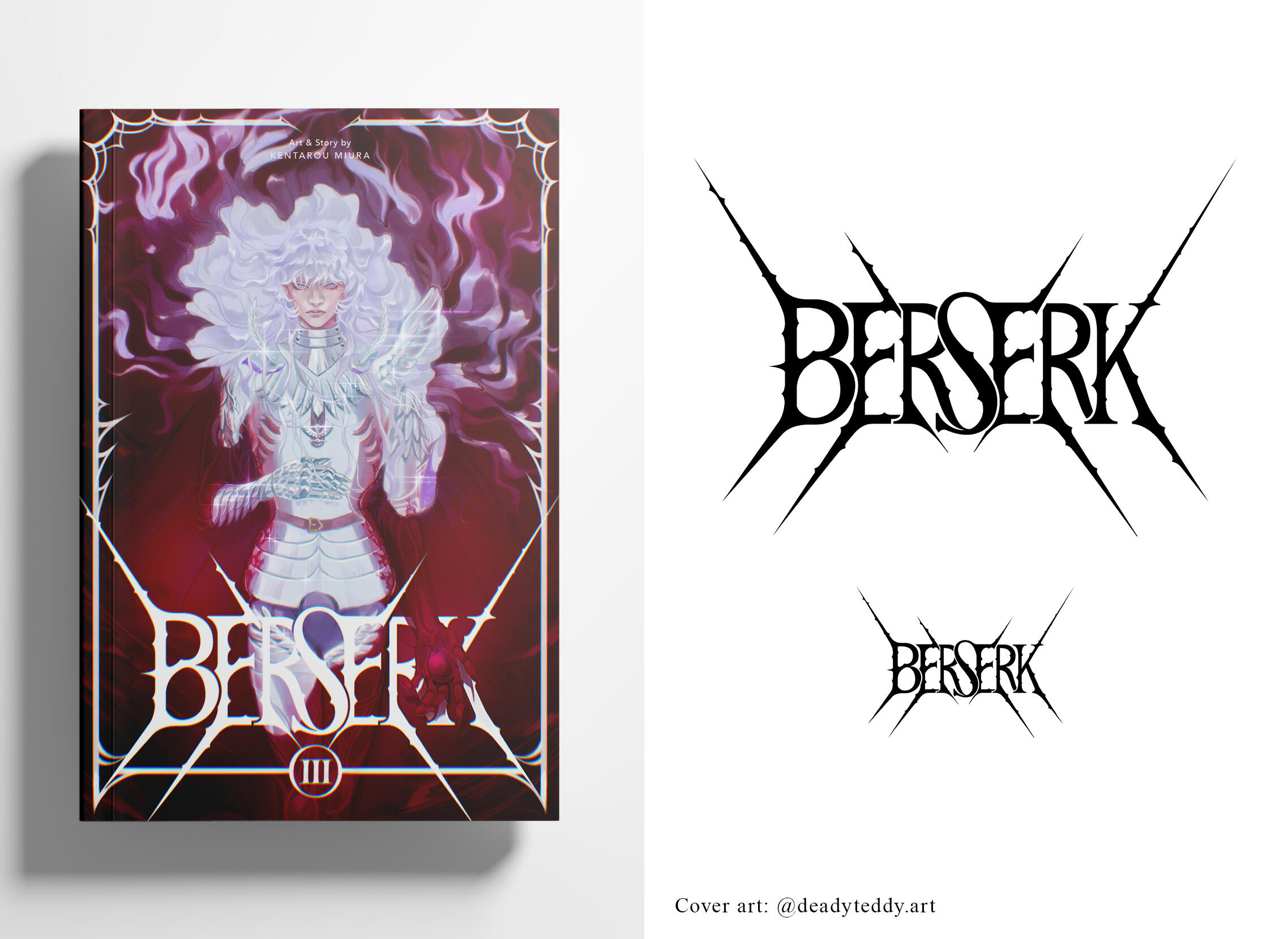 Fan font design for the manga series "Berserk" by Kentarou Miura