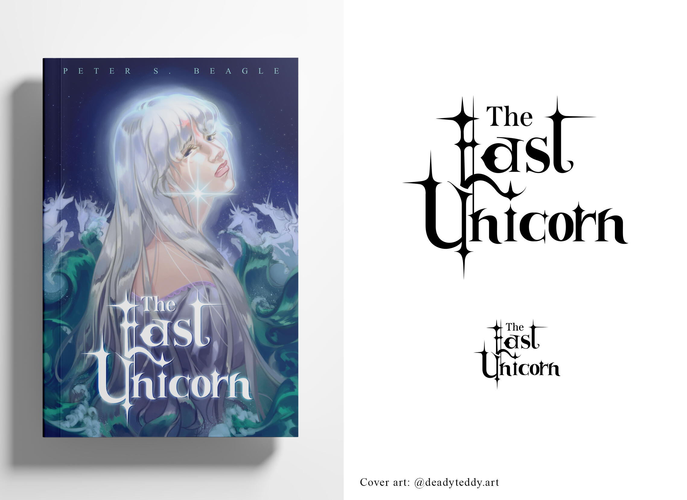 Fan font design for "The Last Unicorn" by Peter S. Beagle