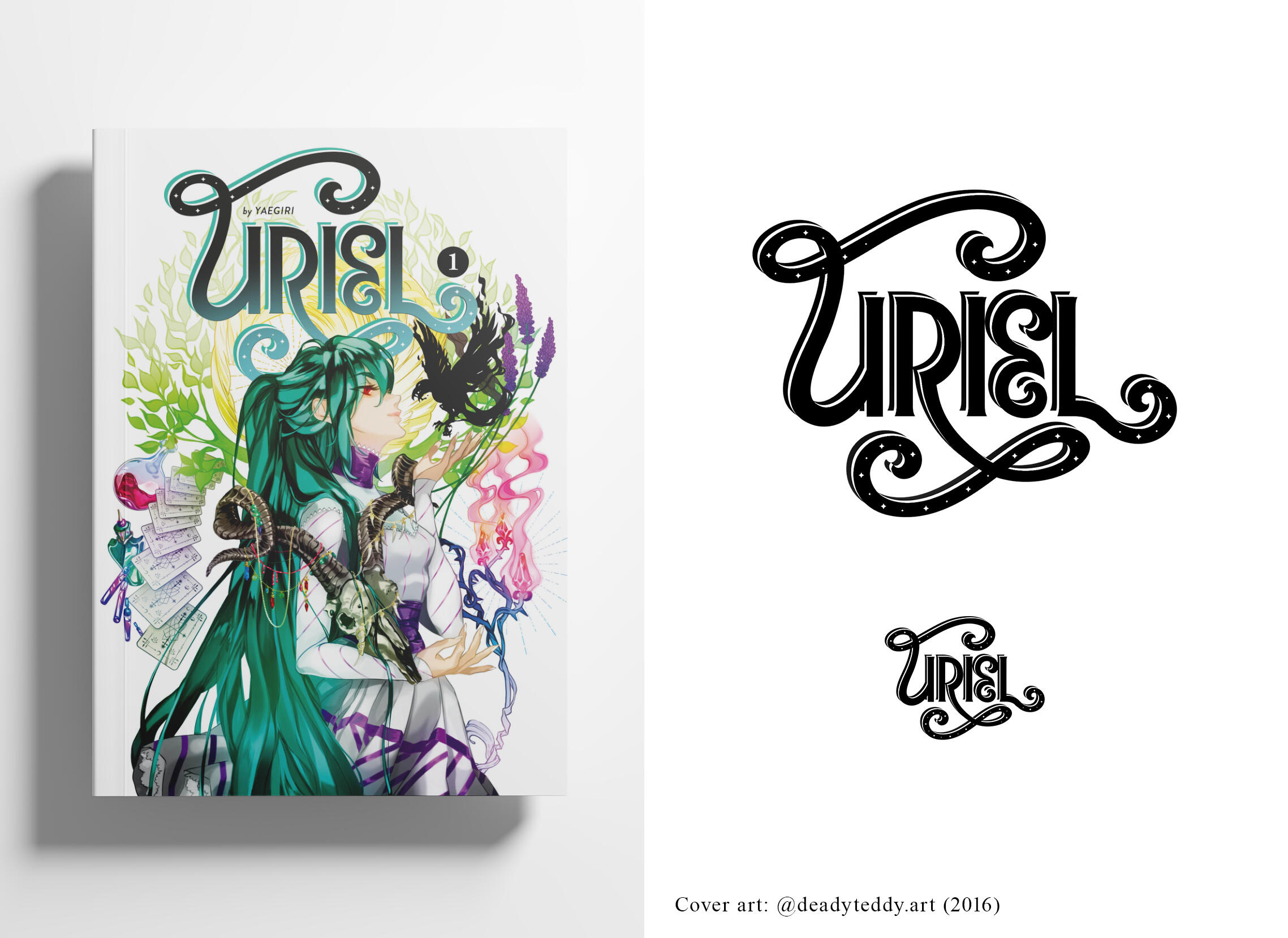 Font design for my self-published Manga in 2016, "Uriel"